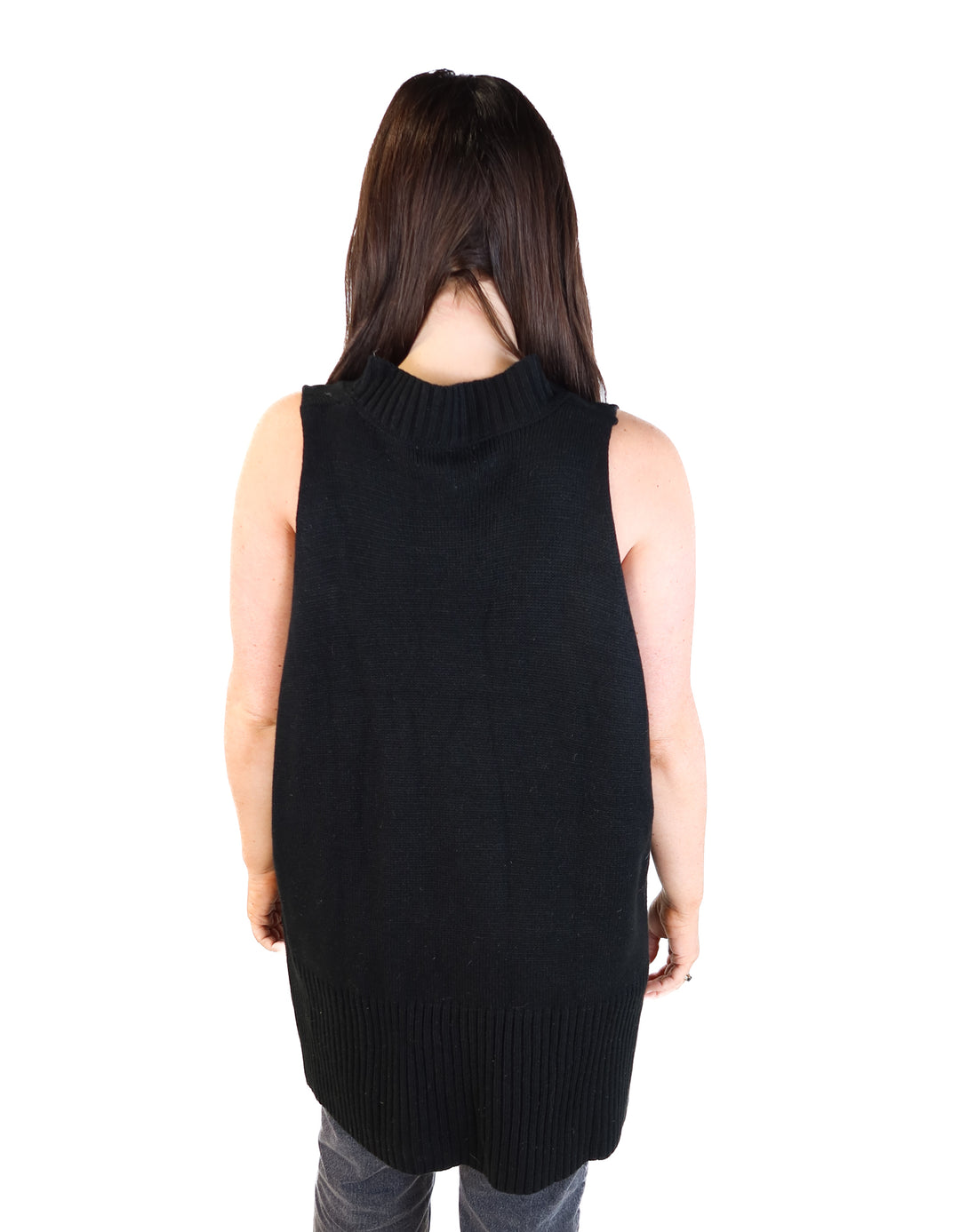 The foxy kind black sweater vest (s; retail $72)