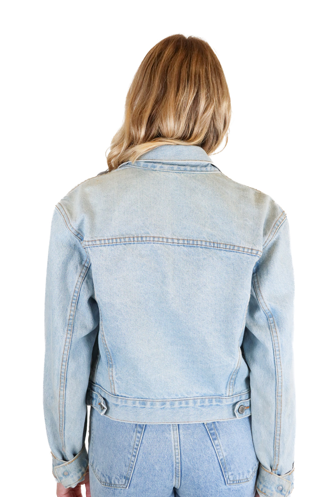 John Galt light wash denim jacket (S)