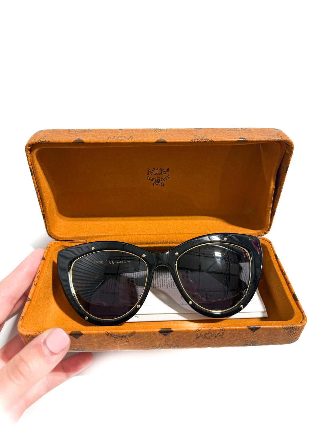 MCM black/gold sunglasses NWOT (retail $275)