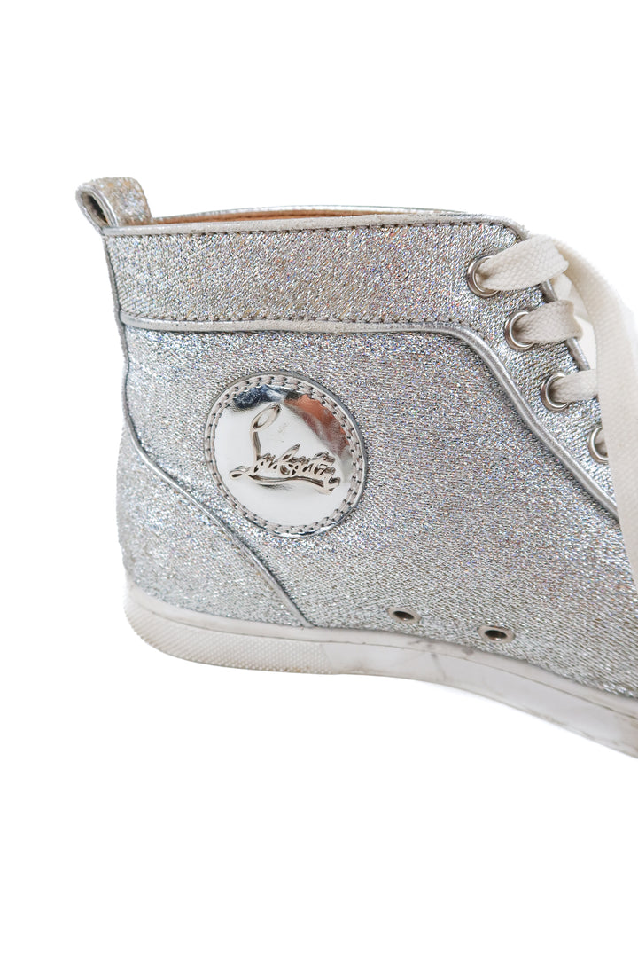 christian louboutin metallic sneakers (38/ US8; retail $1,495)