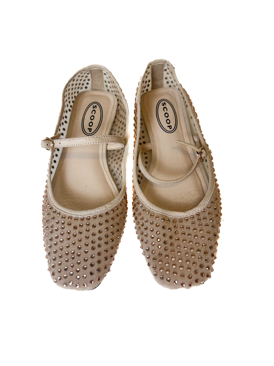 Scoop Pink Crystal Mary Jane Flats (7)