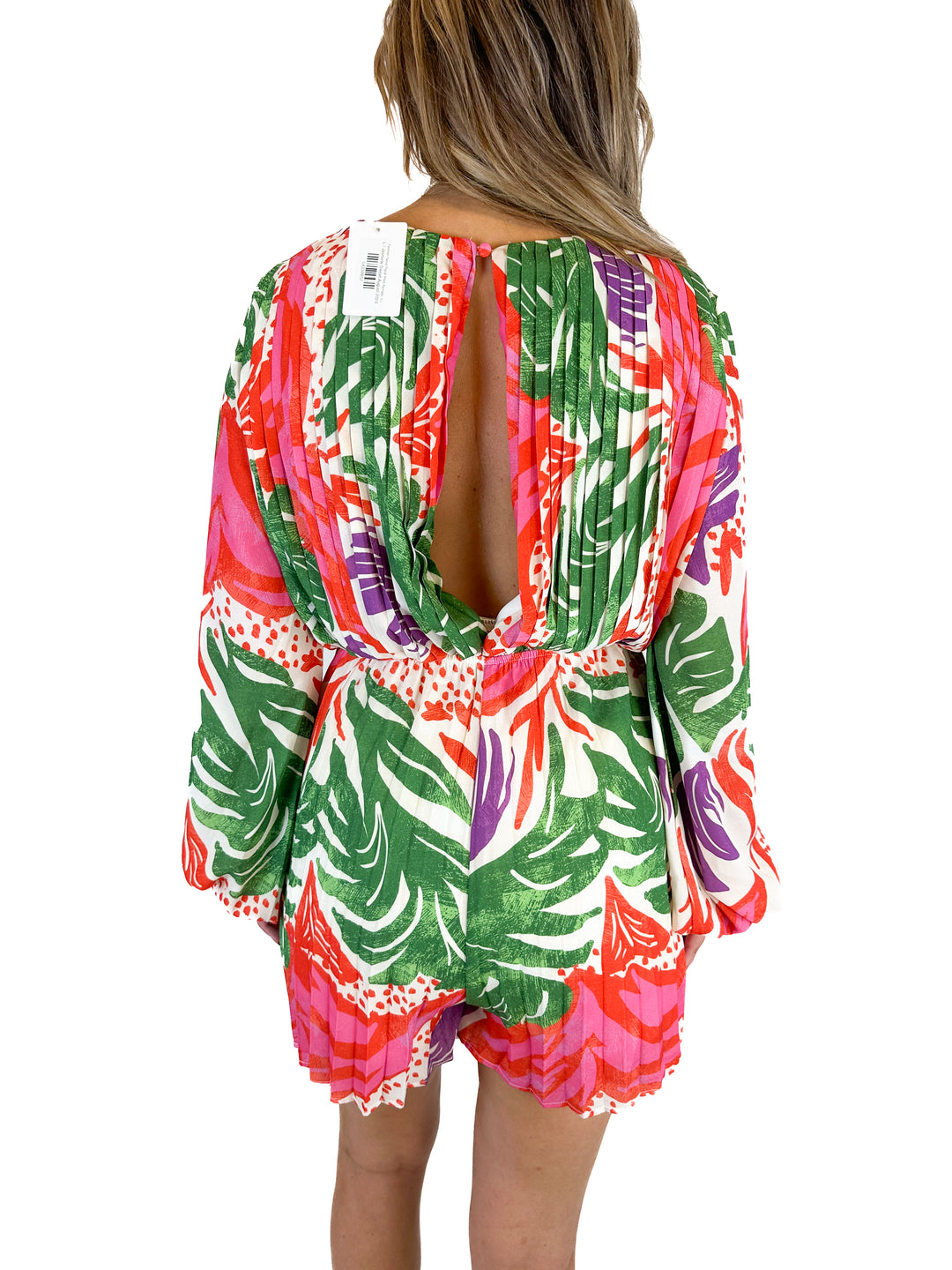 Fashion Nova Floral Print Romper (L)