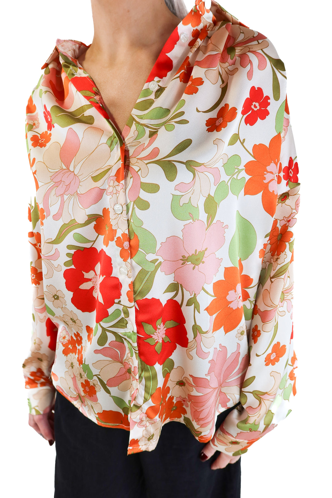 Jodifl Floral Shirt (M; retail $50)