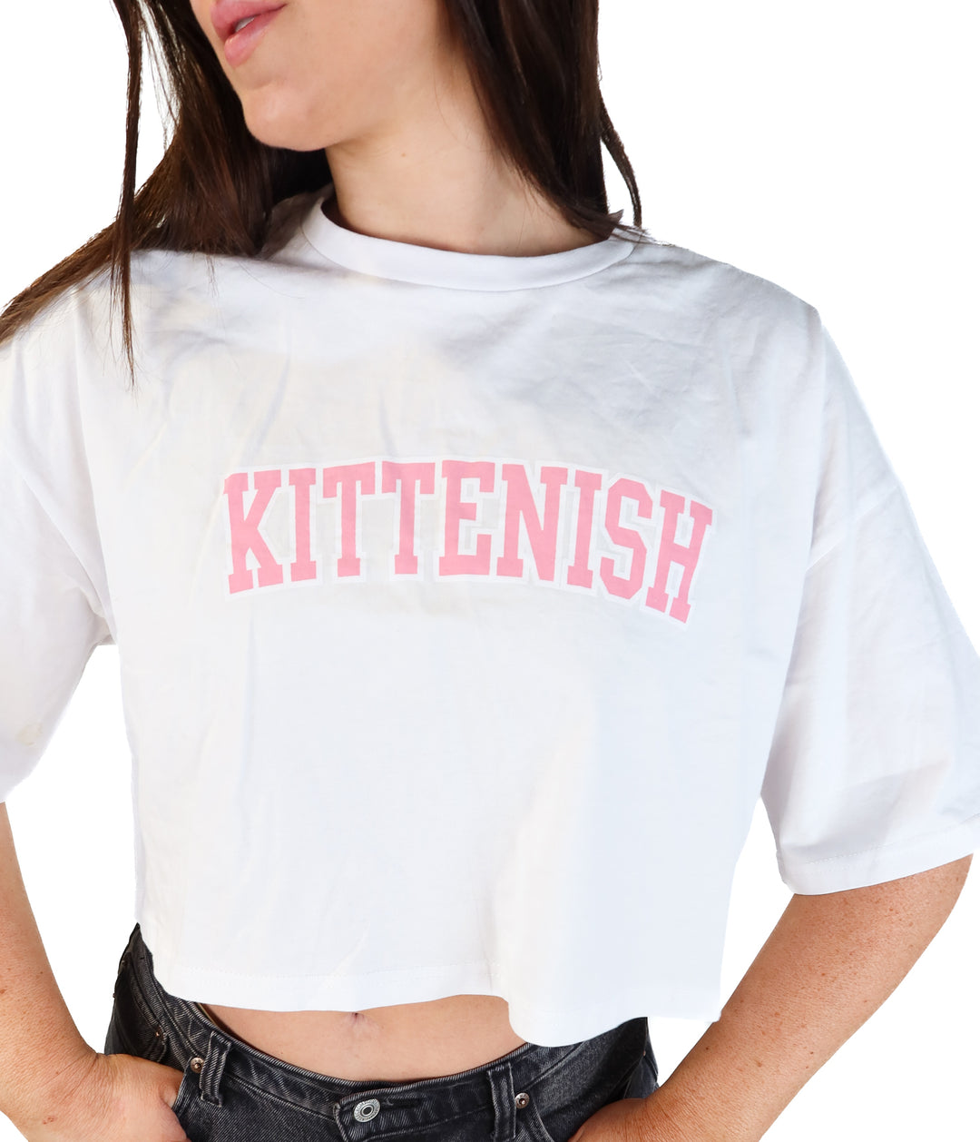 Kittenish pink logo tee NWT (xl; retails for $38)