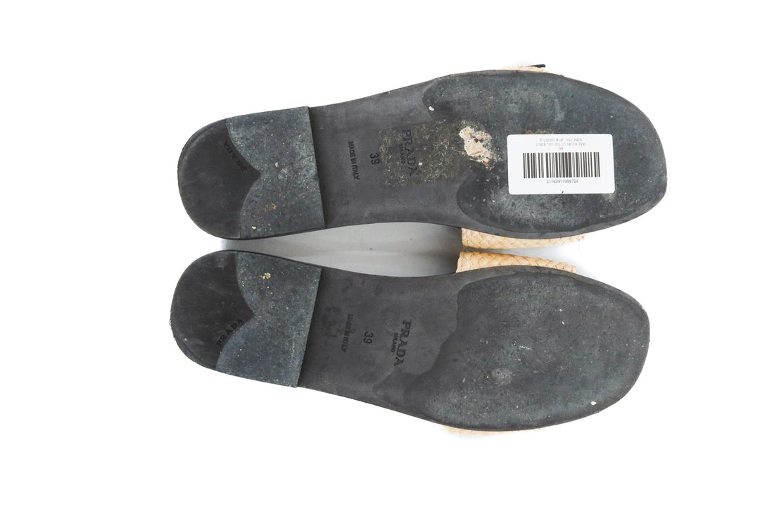 prada bow slip on sandal (39/ US8.5-9; $1,120)