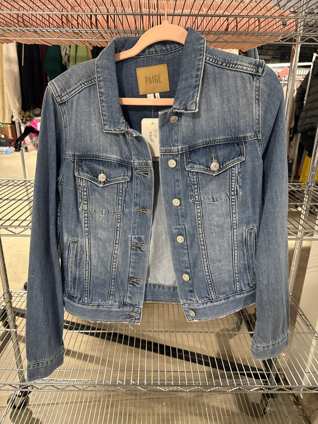 SOLD: Paige Rowan denim jacket NWT (size M; retail $199)