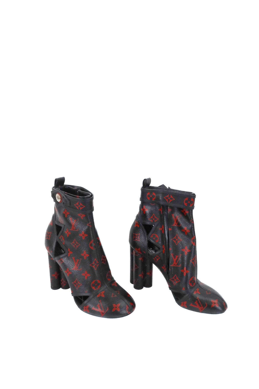 louis vuitton leather monogram boots (38.5/ US8.5; retail $2,050)