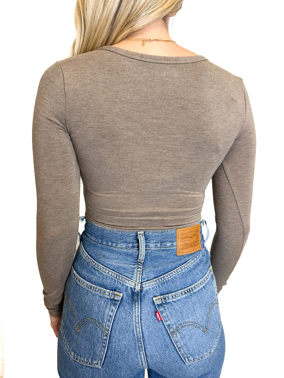 Abercrombie Henley-Style Bodysuit (XXS)