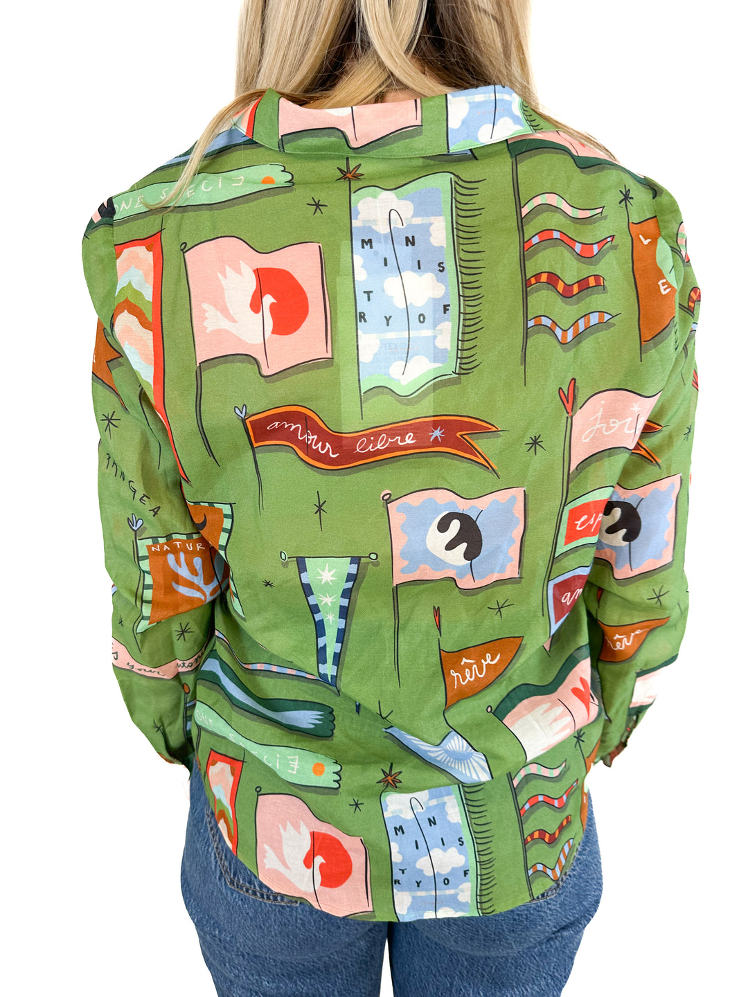 Sezane x Pangea Pierro Long-Sleeved Shirt NWT (XS/34)