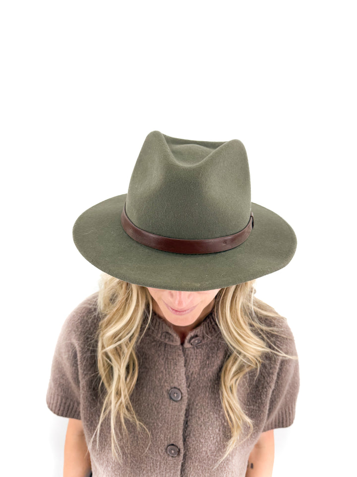AUCTION brixton green fedora hat (s)- ends 11/11 at 8 pm CT