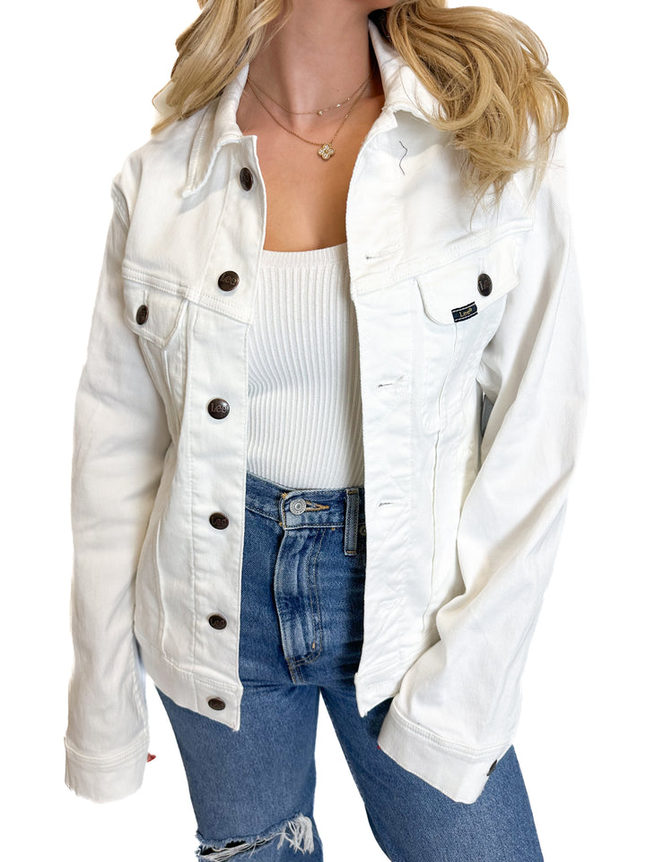 Lee White Denim Jacket (S)