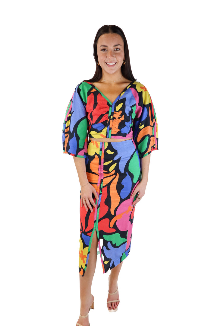 Mara Hoffman Floral Hemp Set (4; retail $675)