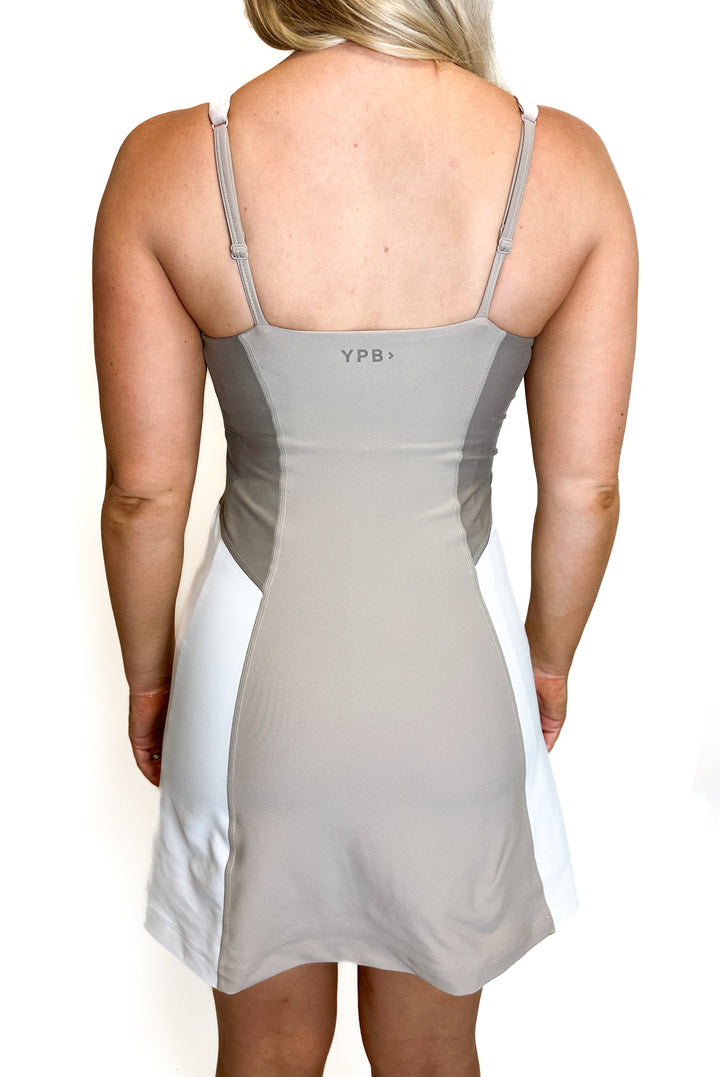 YPB Tan and White Exercise Dress NWT (S)