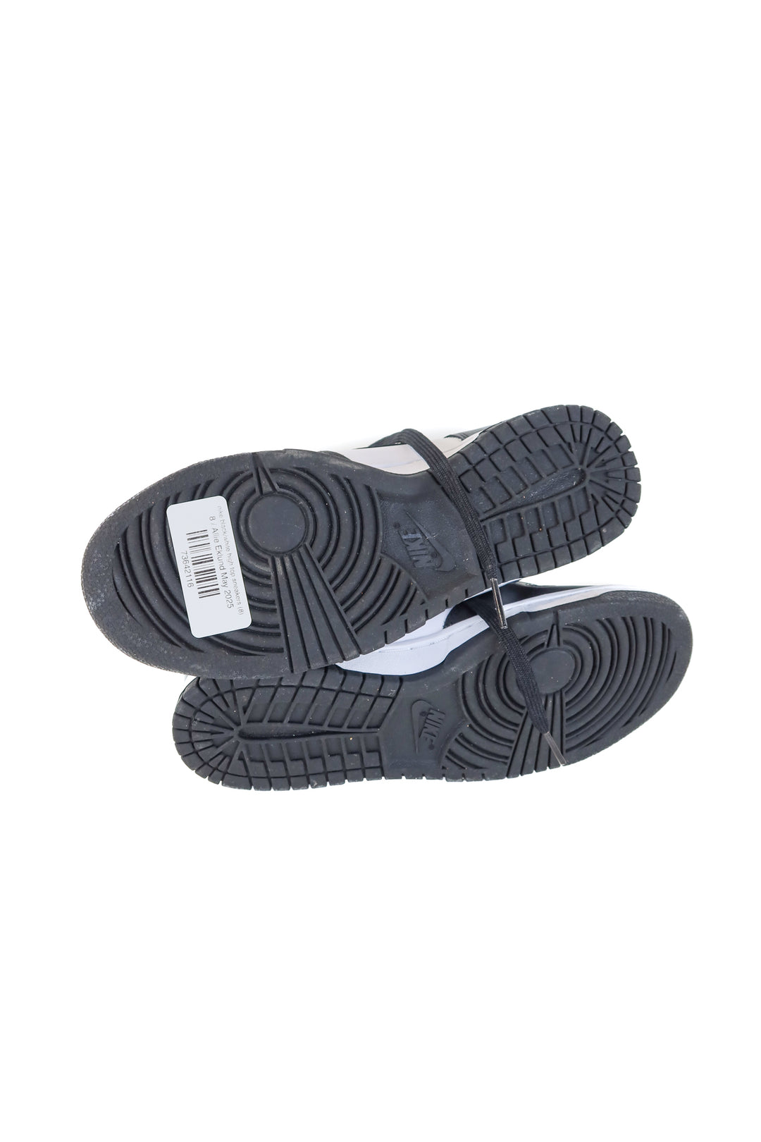 nike black/white high top sneakers (8)