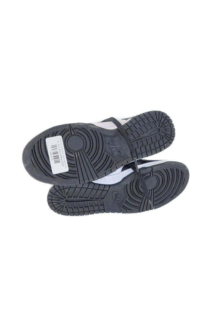 nike black/white high top sneakers (8)