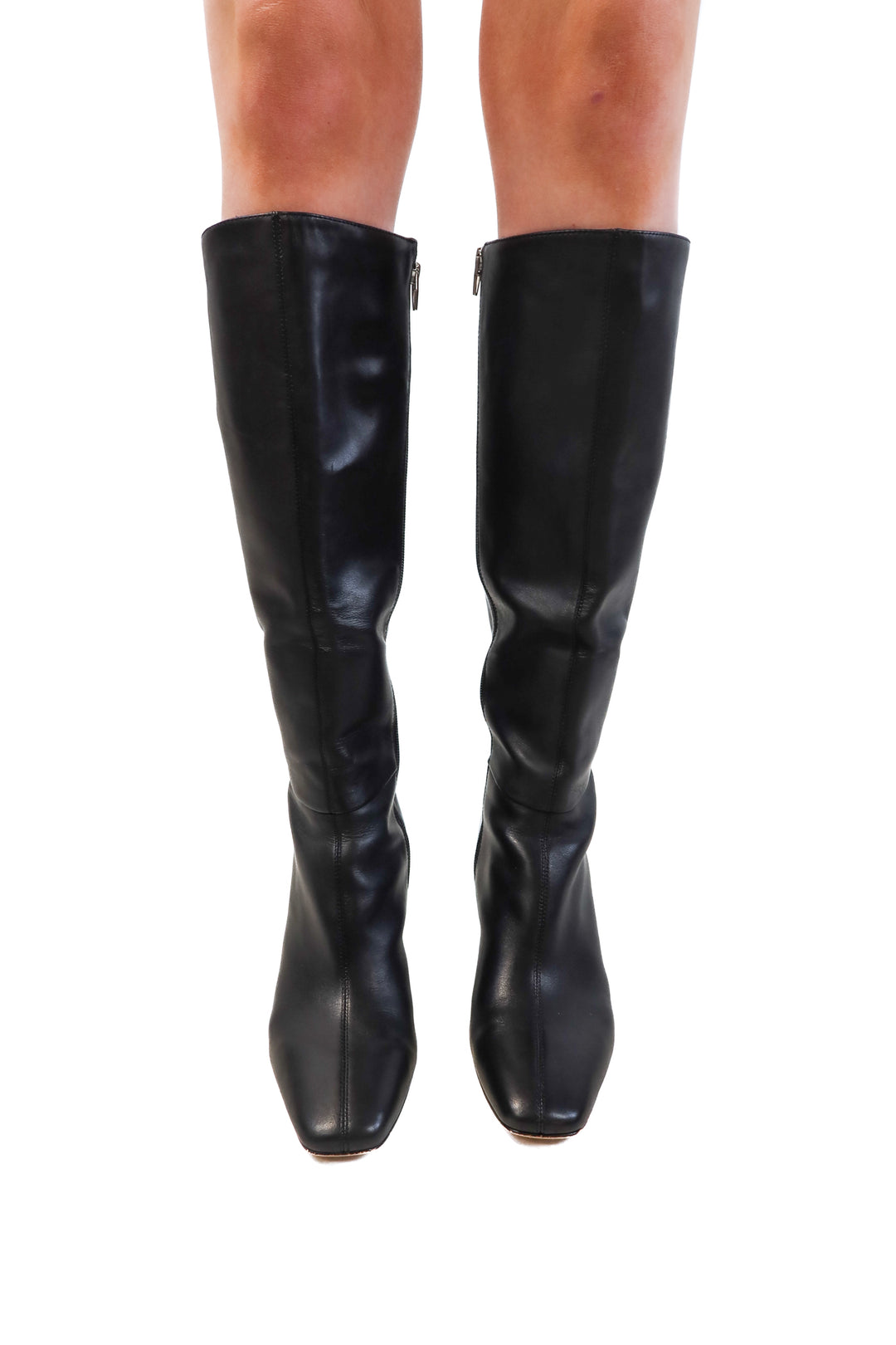 Dolce vita black tall square toe boots (9)