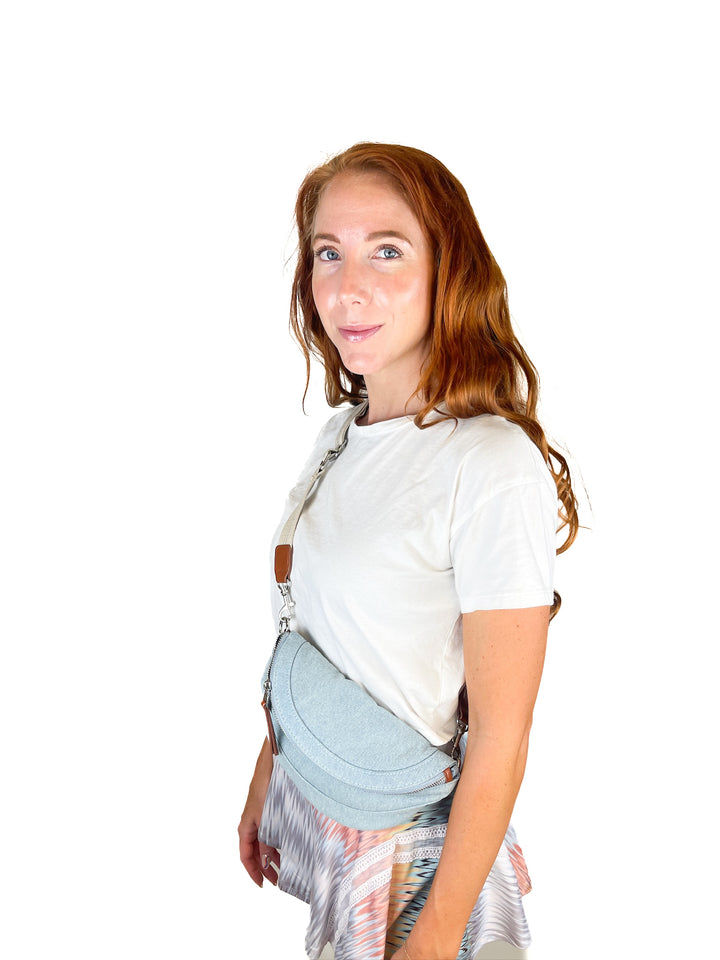 Univeral Thread Blue Denim Belt Bag