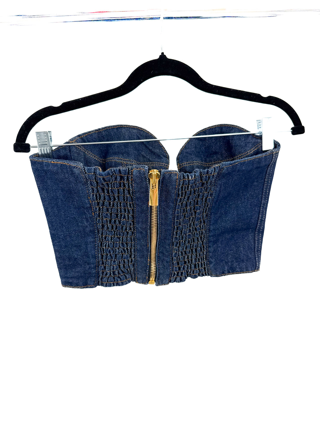 Magda Butrym Denim Corset NWOT (FR38/ US6; retail $750)
