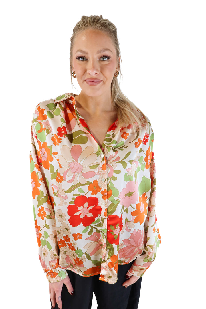 Jodifl Floral Shirt (M; retail $50)