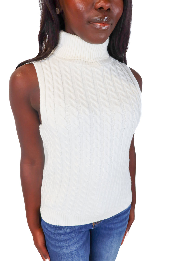evereve white knit sleeveless top NWT (s; retails $98)