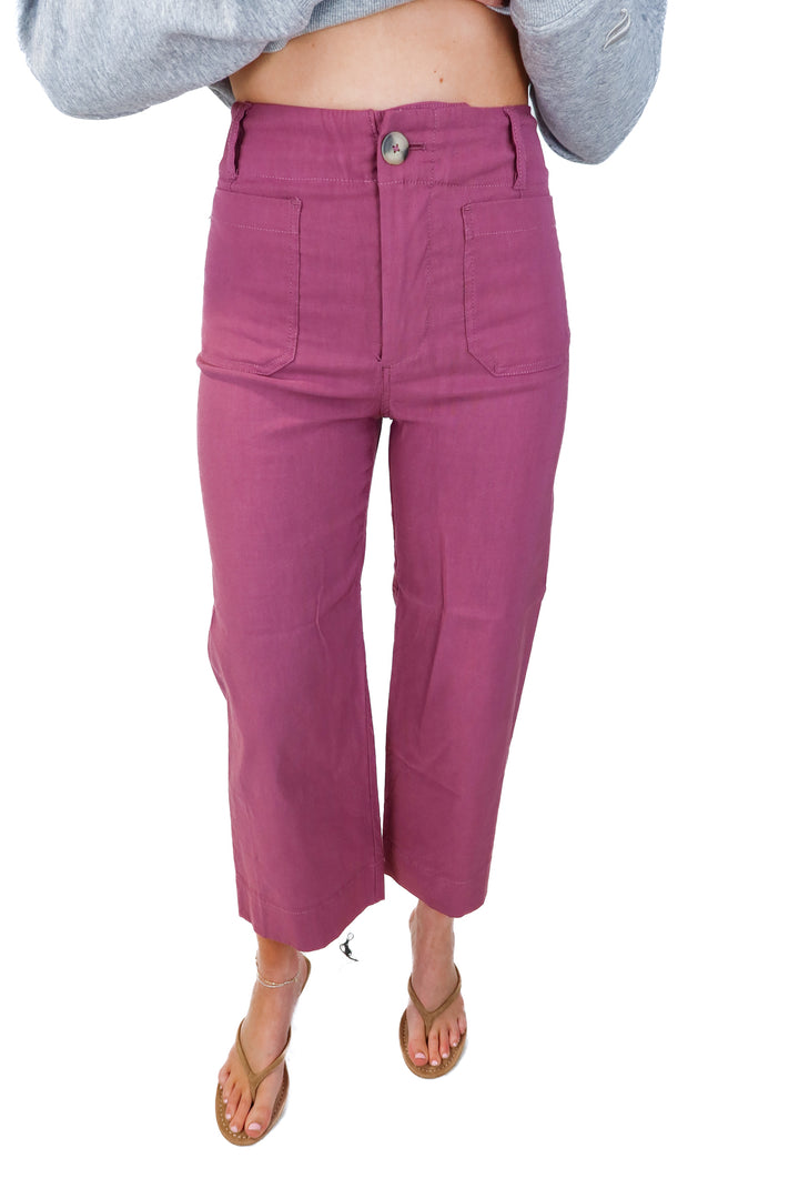 Maeve The Collette Mauve Pant NWT (25: retail $120)