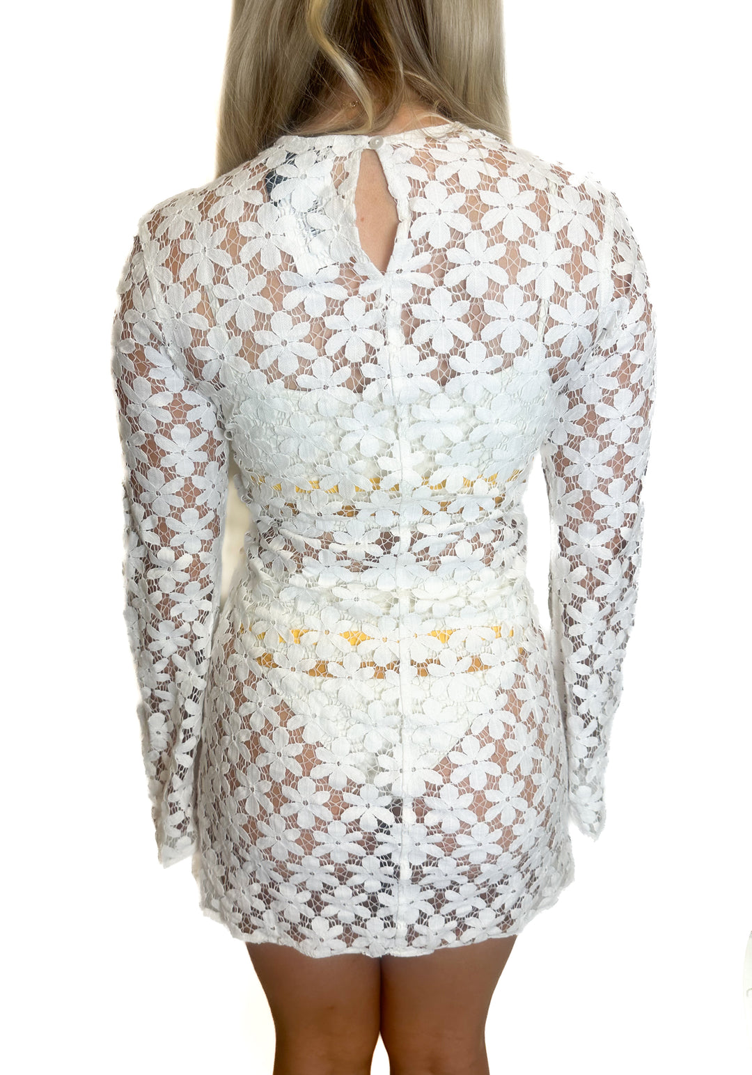 Beach Riot White Floral Cover-Up (XS)