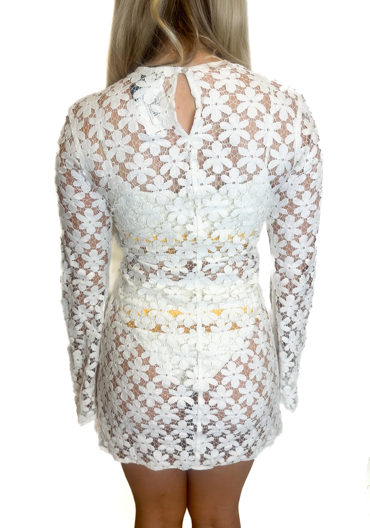 Beach Riot White Floral Cover-Up (XS)