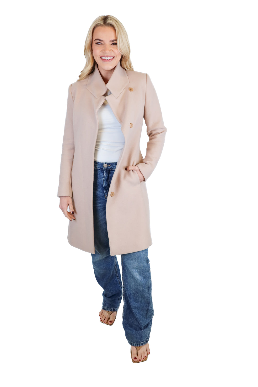 Reiss Tan Wool Coat (2; Retails for $560)