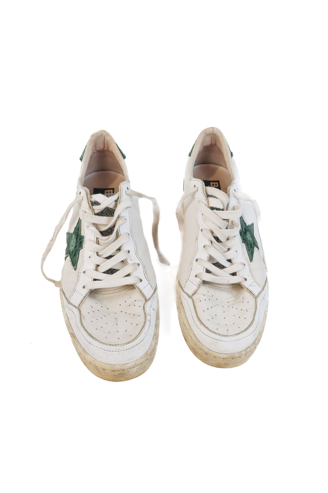 SOLD: Ballstar Golden Goose green snakeskin sneakers (41)