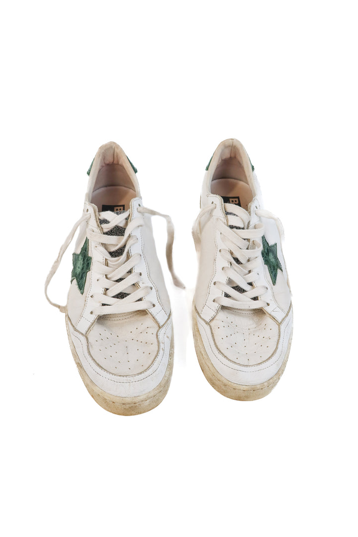 SOLD: Ballstar Golden Goose green snakeskin sneakers (41)