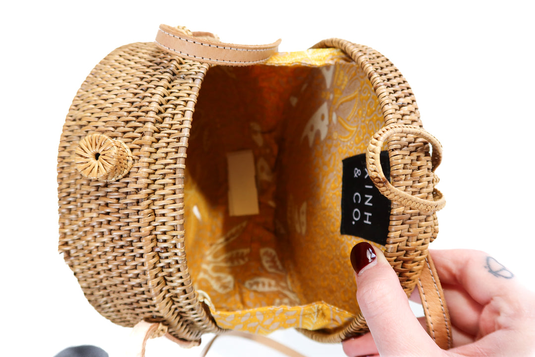 Xinh & co circle rattan bag