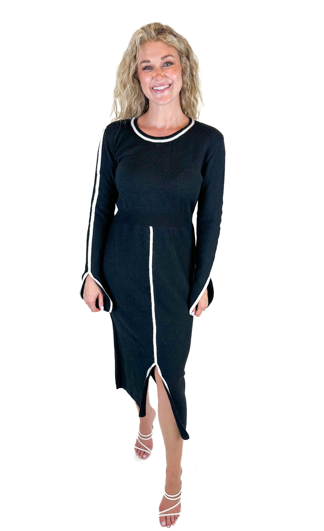 Petal & Pup Black Knit Dress (L)