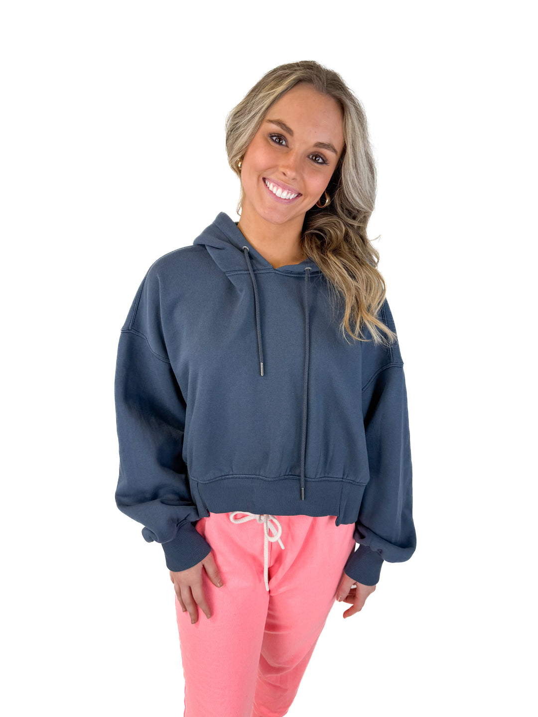 SOLD: free people movement blue hoodie (xs; retail $108)