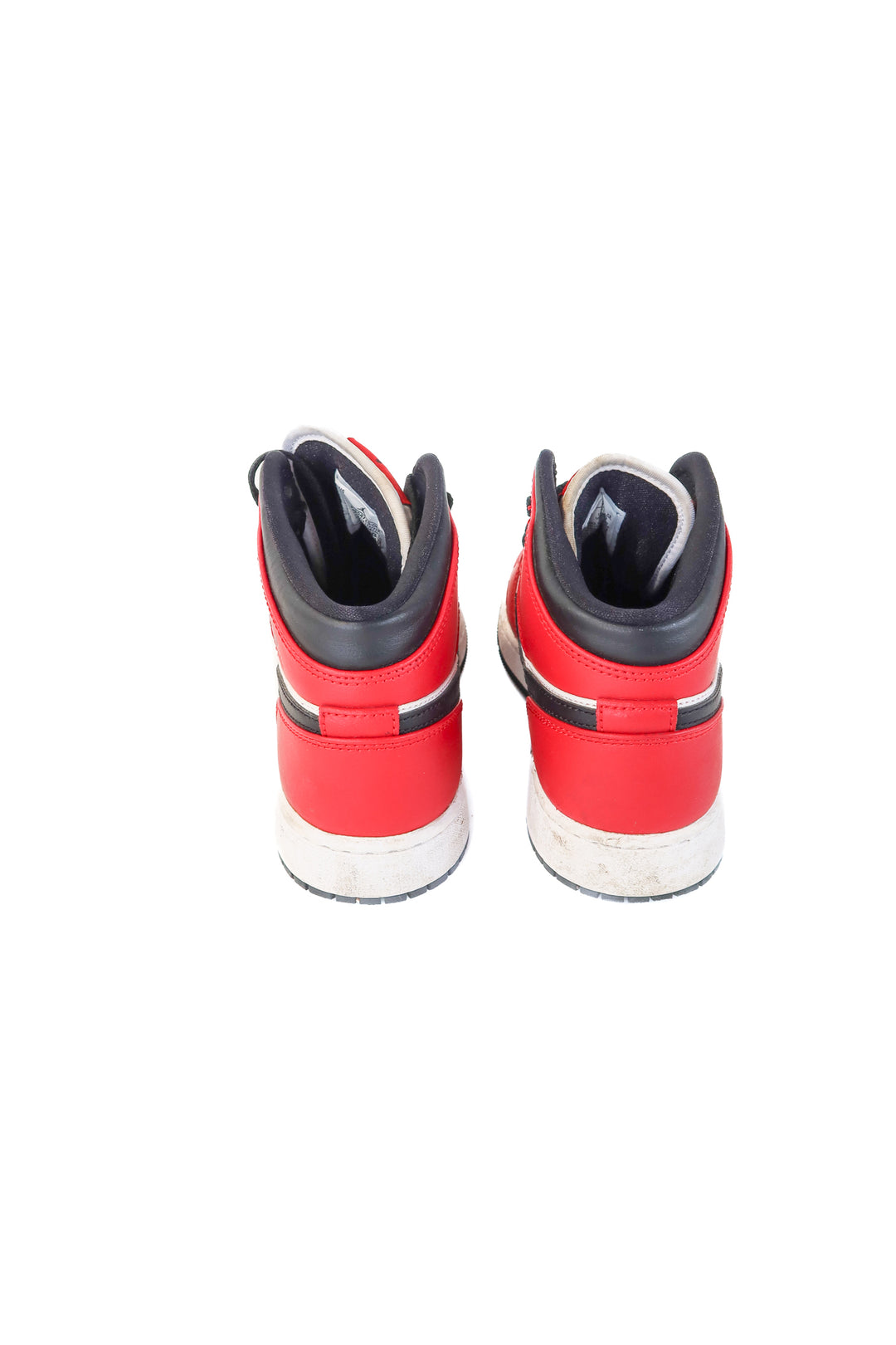 nike red/black high top sneakers (6)