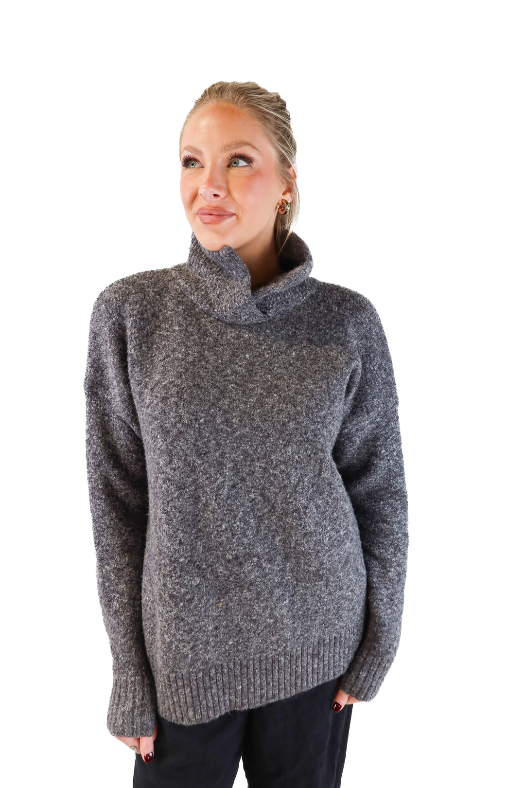 French Connection Grey Sweater (L; retail $148)