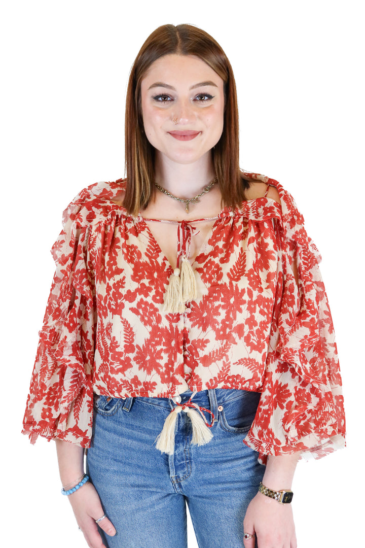 Vici Floral Crop Top (S)