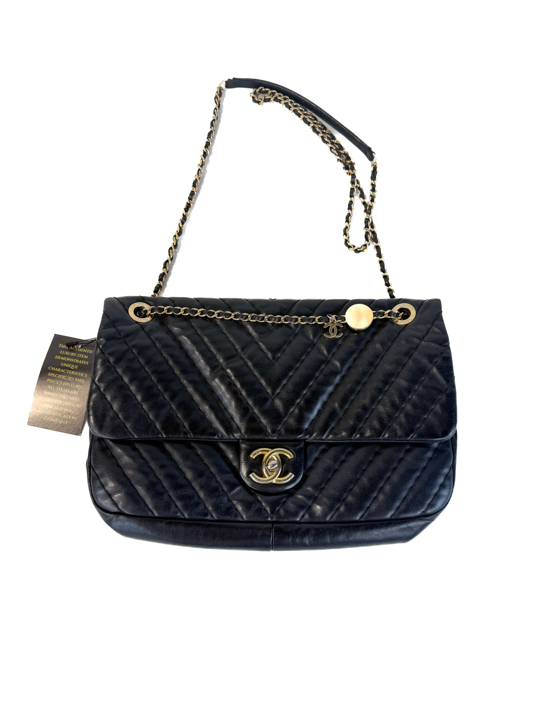 Chanel Quilted Chevron in Black (est. retail today $8,200)