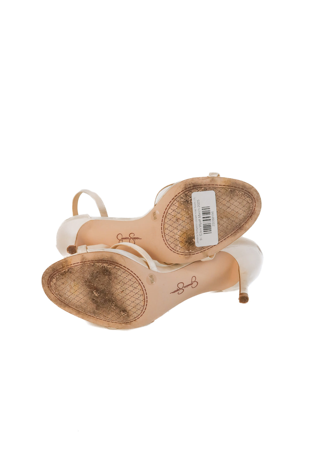 Jessica Simpson cream rose heels (9; retails for $59.98)