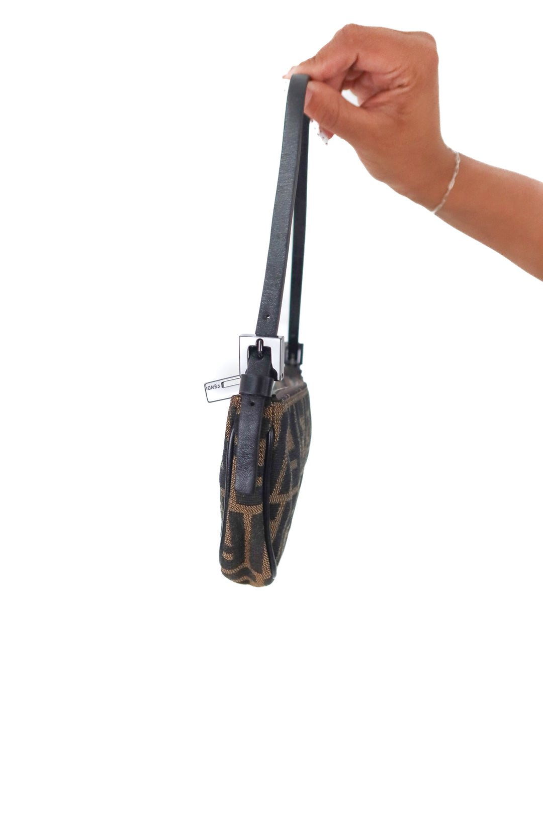Fendi Zucca Halfmoon Mini Top Handle