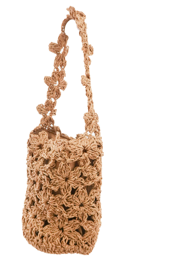 a new day tan woven bag