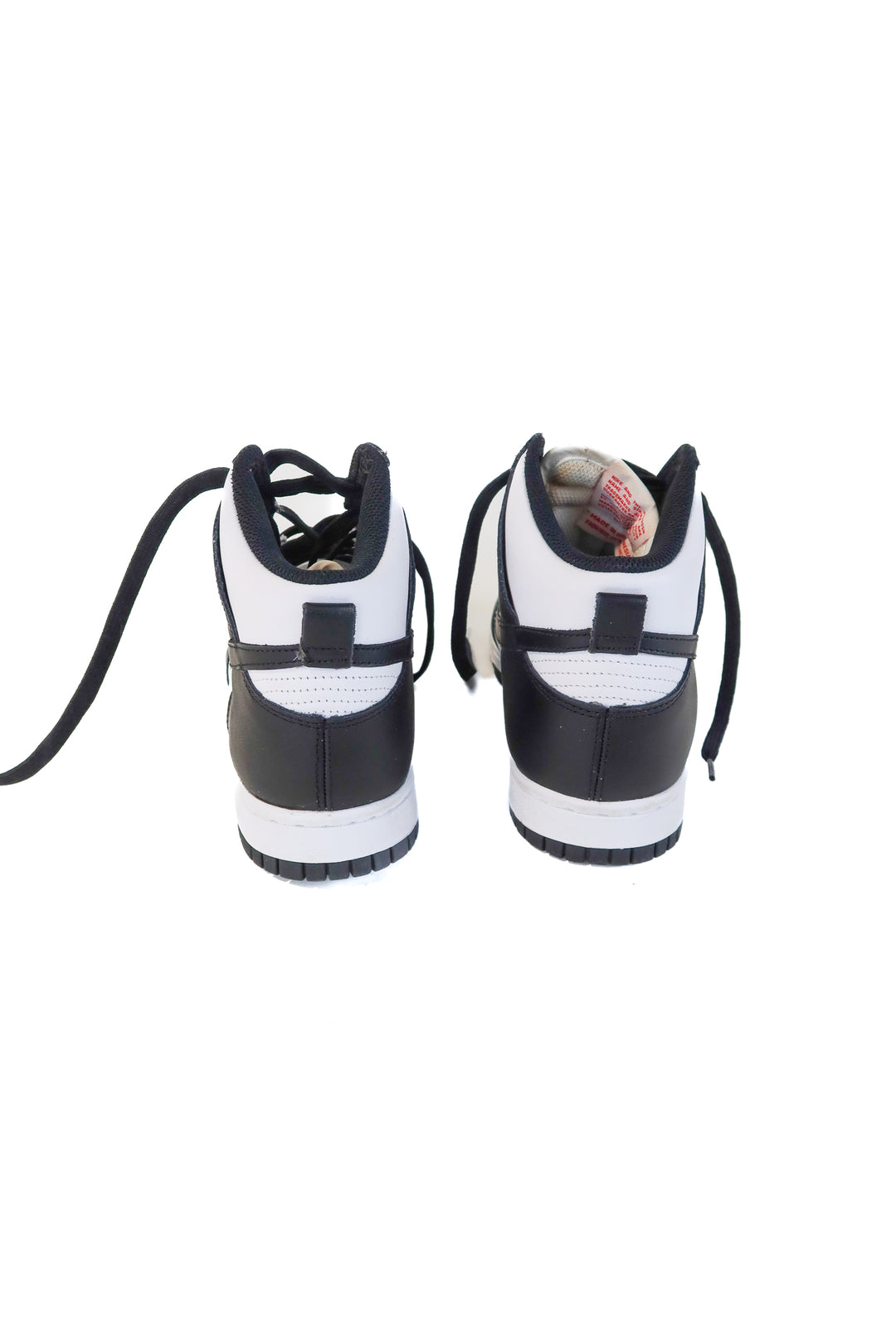 nike black/white high top sneakers (8)
