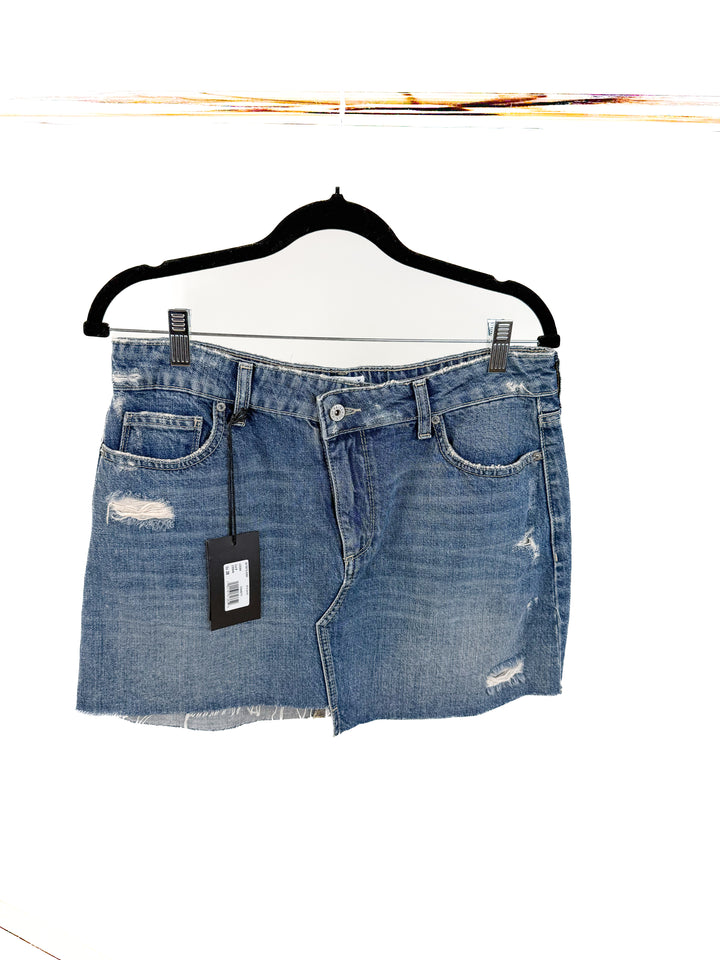 Paige denim skirt medium wash NWT (28; retail $168)