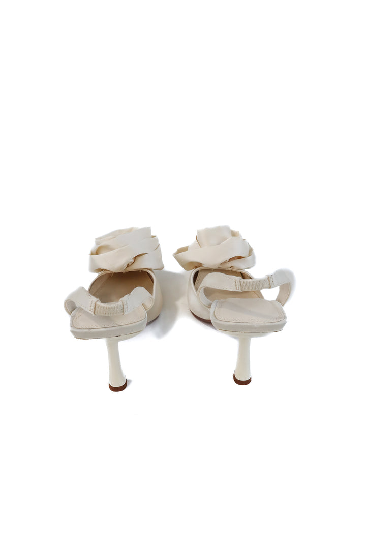 ASOS white rose heels NWOT (9; retails for $55)