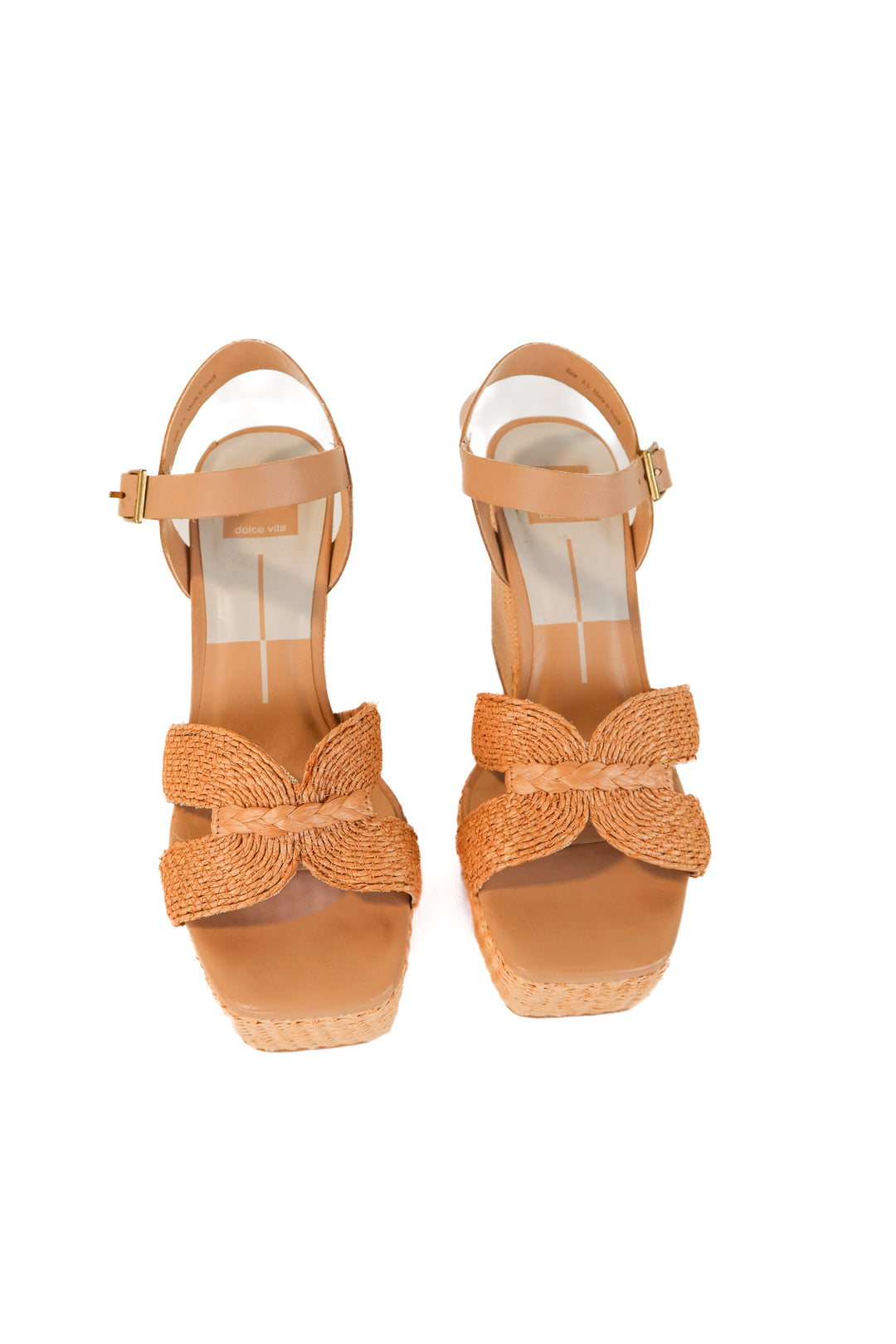dolce vita woven chunky heels (8.5)