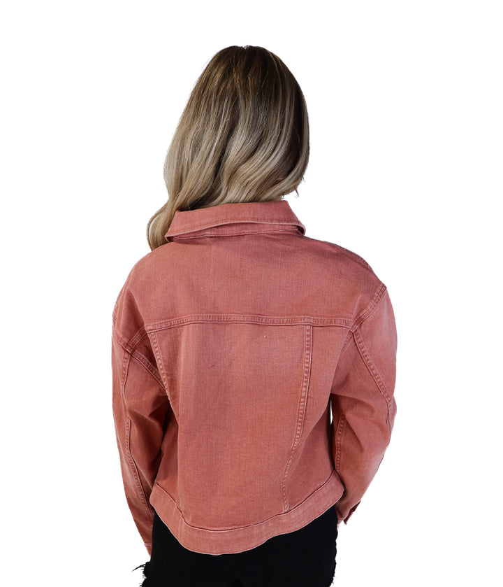 GSTAR RAW pink denim jacket NWT (s)