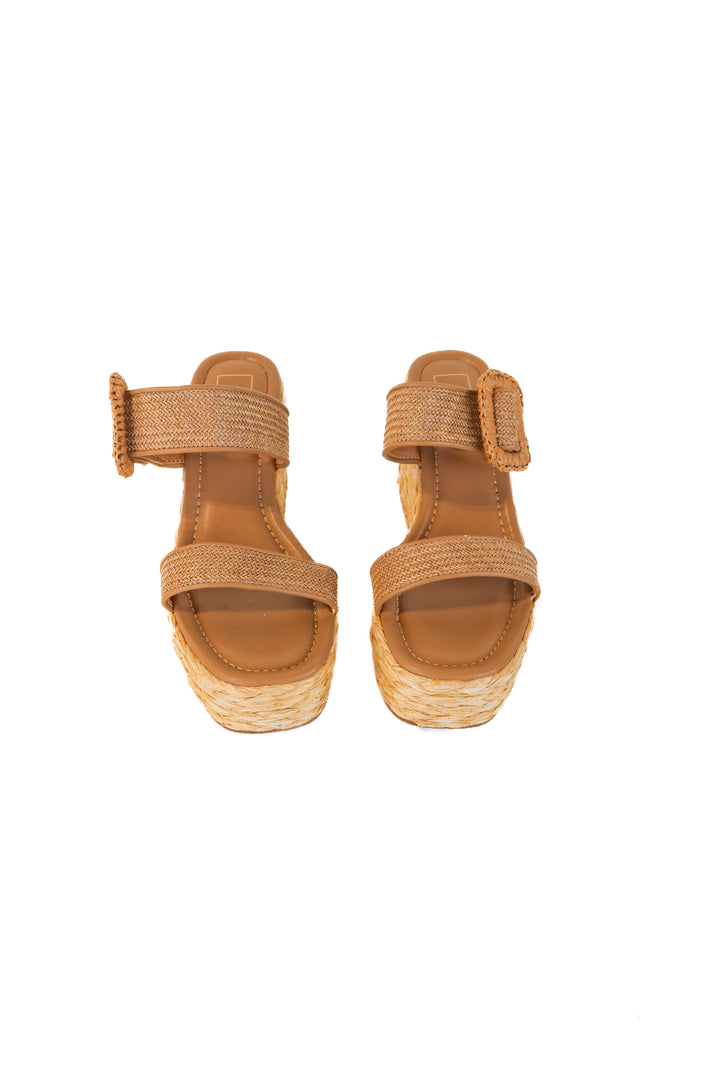 shu shop raffia wedges NWOT (8.5)