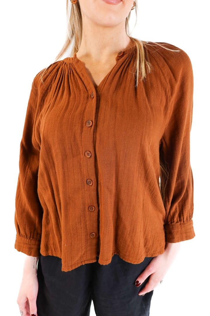 Cleobella Cotton Gauze Blouse (M; retail $158)