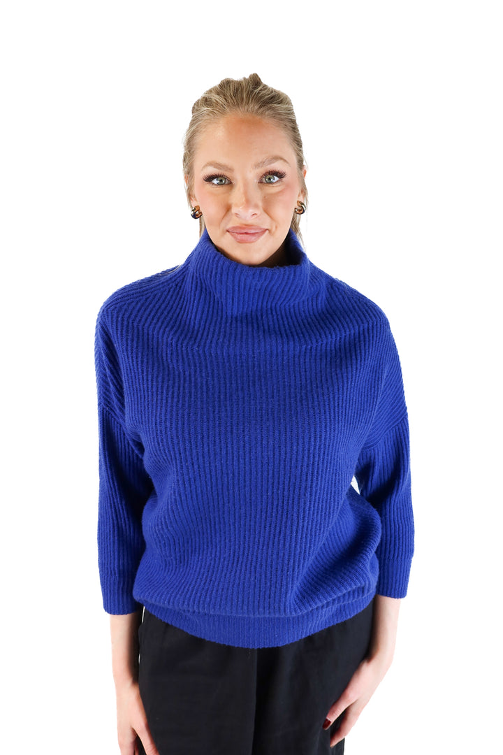 Autumn Cashmere Lapis Blue Sweater (S; retail $300)