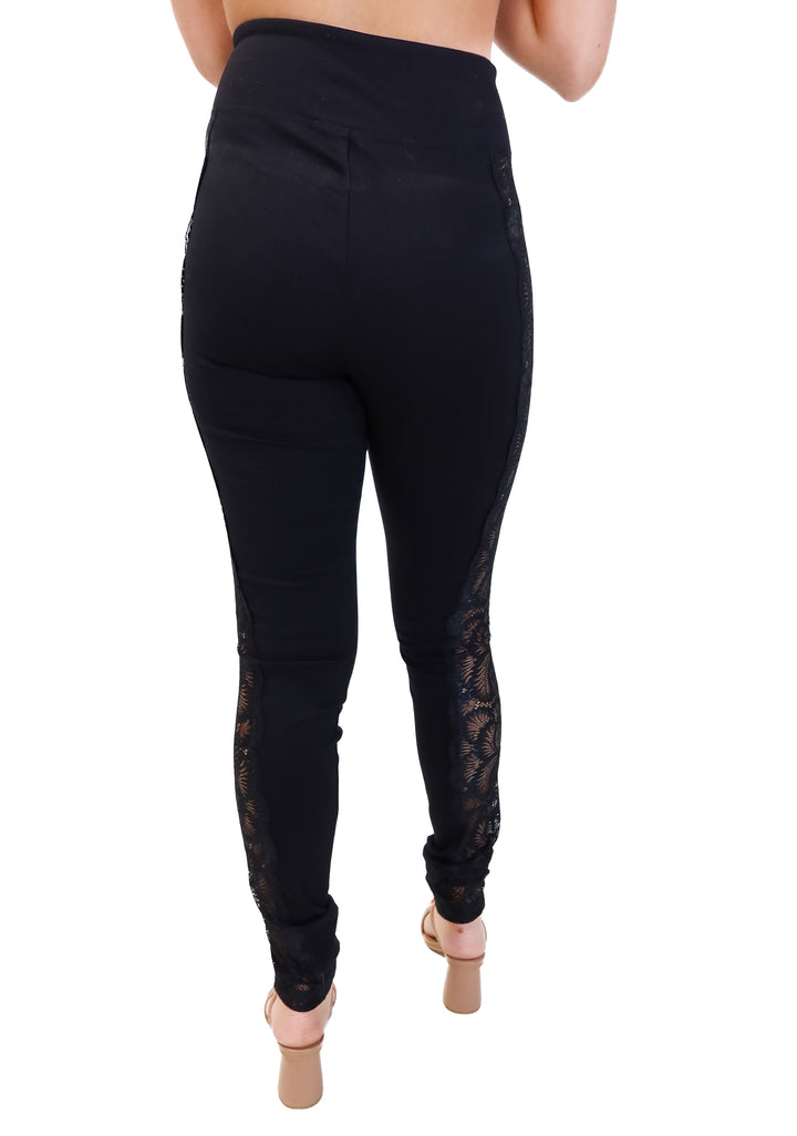 Minxx black lace leggings (s)