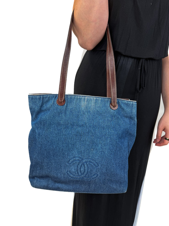 SOLD Chanel Denim Tote Bag